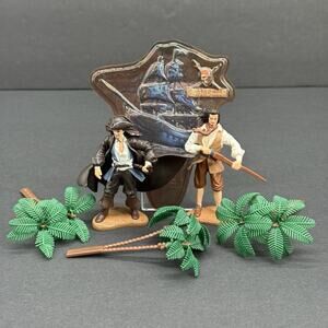Decopac Cake Toppers Pirates of the Caribbean Figures Ship & Trees Jack Will